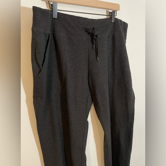 Eddie Bauer Sweatpants Dark Heathered Gray Straight Leg Soft & Comfy Size XXL - Picture 4 of 8
